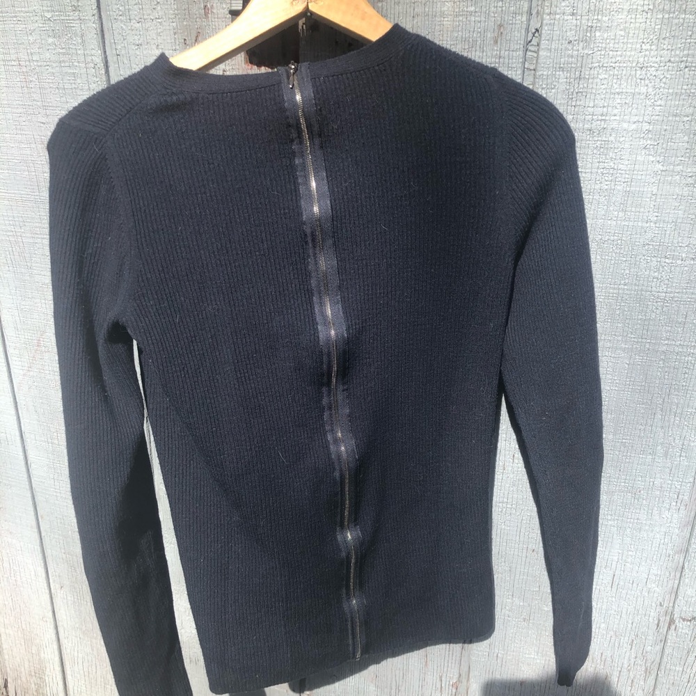 Theory wool zip back sweater FLASH SALE